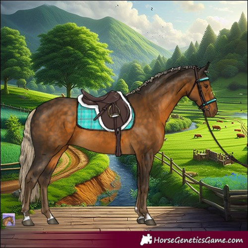 Horse Color:Chocolate Palomino Rabicano 