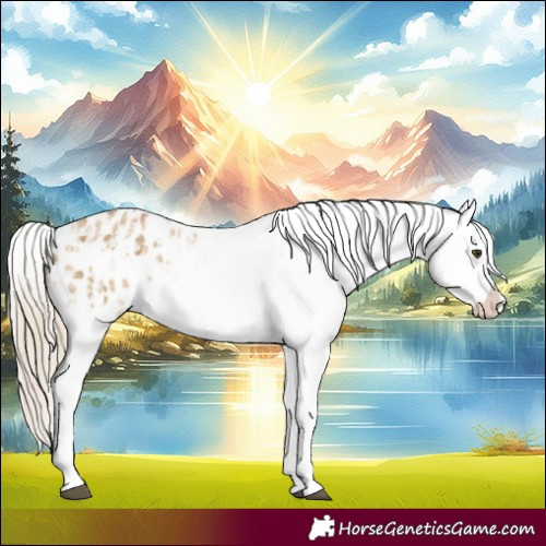 Horse Color:Chocolate Palomino Dun Appaloosa  and Chocolate Palomino Dun Appaloosa 