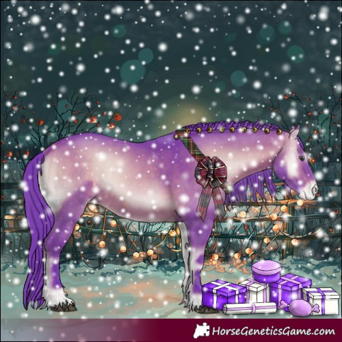 Horse Color:Watercolor Brown Onyx Sabino Appaloosa 