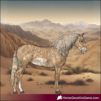 Horse Color:Chocolate Palomino Dun Snowflake Varnish  and Chocolate Palomino Dun Frame Snowflake Varnish 