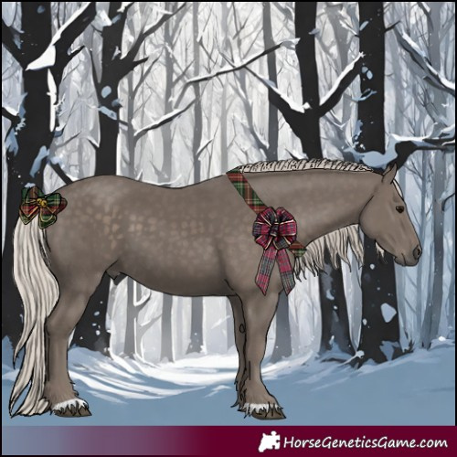 Horse Color:Silver Black 