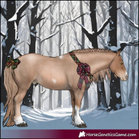Horse Color:Liver Red Roan Pearl Tobiano Frame 