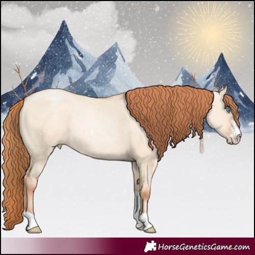 Horse Color:Sable Champagne Pearl Dun Sabino Tobiano
