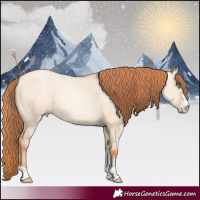 Horse Color:Sable Champagne Pearl Dun Sabino Tobiano