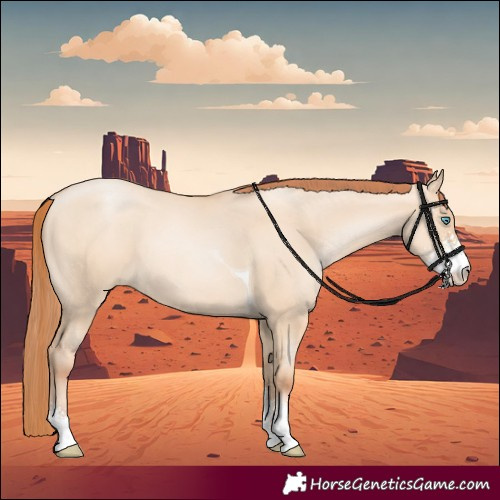 Horse Color:Sable Champagne Pearl Dun Sabino Tobiano 
