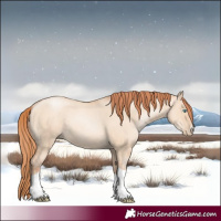 Horse Color:Sable Champagne Pearl Dun Sabino Tobiano 