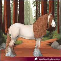 Horse Color:Sable Champagne Pearl Dun Sabino Tobiano