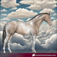 Horse Color:Sable Champagne Dun Tobiano 