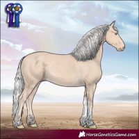 Horse Color:Silver Perlino Tobiano