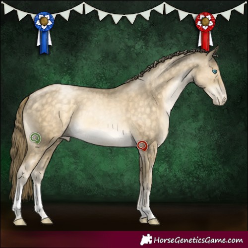 Horse Color:Buckskin Pearl Mushroom Tobiano 