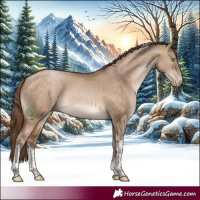 Horse Color:White Spotted Brown Pearl Dun Tobiano 
