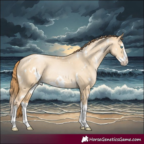 Horse Color:White Spotted Smoky Grullo Pearl Splash