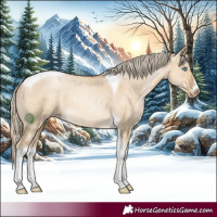 Horse Color:Chocolate Palomino Pearl Dun Tobiano Rabicano