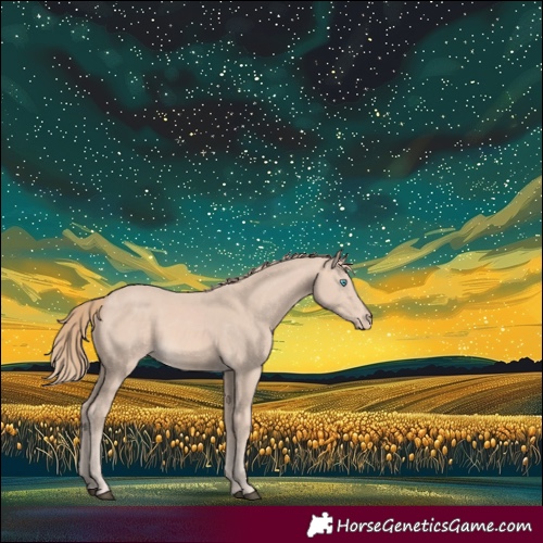 Horse Color:Perlino 