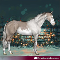 Horse Color:White Spotted Silver Brown Dun 