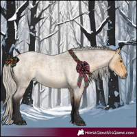 Horse Color:Silver Buckskin Roan Dun 