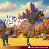 Horse Color:Bay Appaloosa 