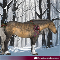 Horse Color:Silver Buckskin Tobiano 