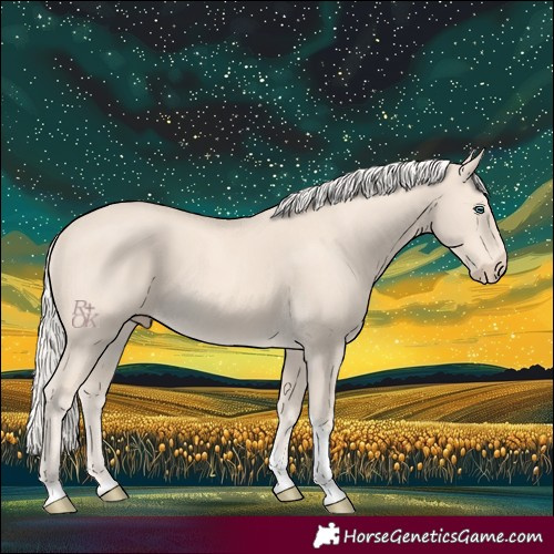 Horse Color:Cremello Tobiano 