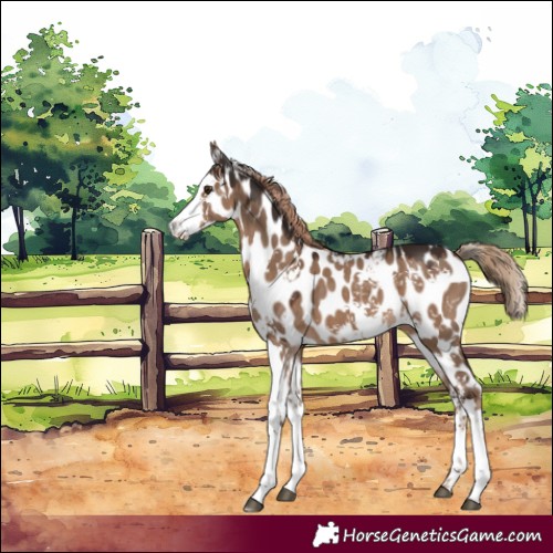 Horse Color:Liver Red Dun Sabino Appaloosa 