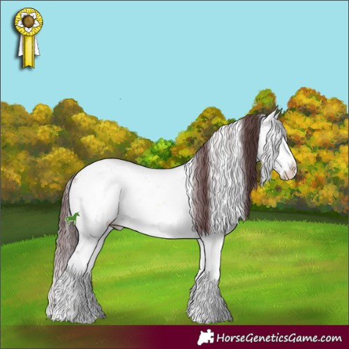 Horse Color:Chocolate Bay Ice Onyx Mushroom Sabino 