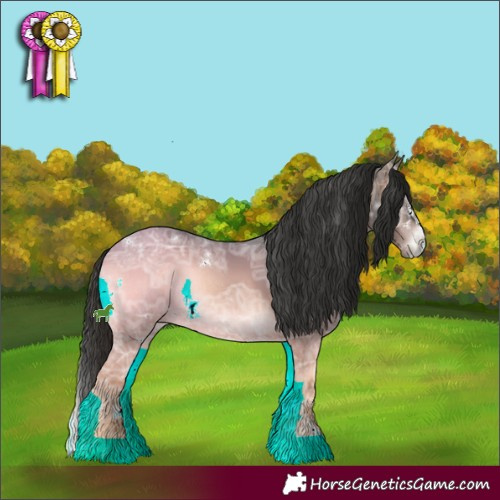 Horse Color:White Spotted Liver Red Onyx Ice Sabino 