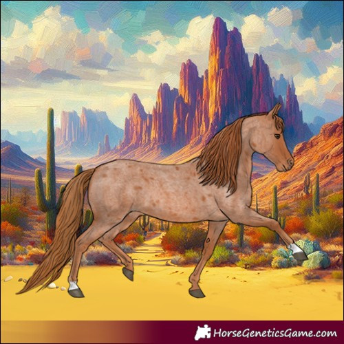 Horse Color:Red Roan 