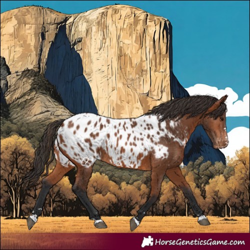 Horse Color:Bay Appaloosa 