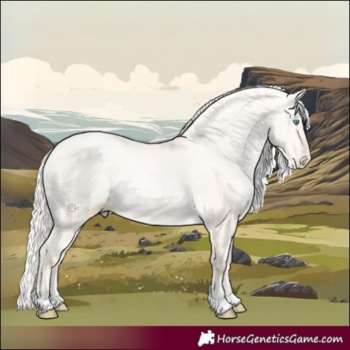 Horse Color:White Spotted Silver Buckskin Pearl Dun 