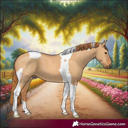 Horse Color:Red Dun Tobiano 