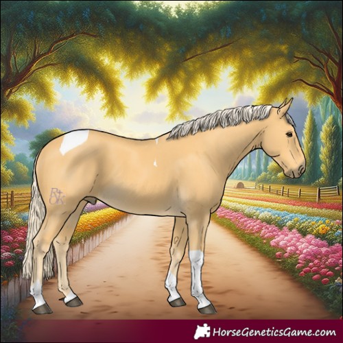 Horse Color:Palomino Tobiano 