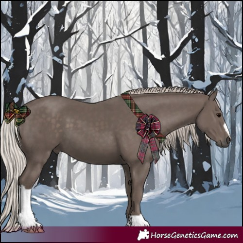Horse Color:Silver Black 