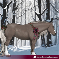 Horse Color:Silver Black 