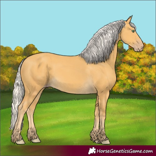 Horse Color:Silver Amber Cream Champagne 