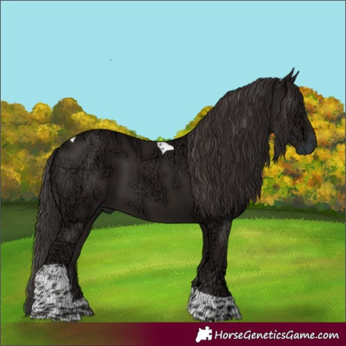 Horse Color:Liver Chestnut Ice Tobiano 