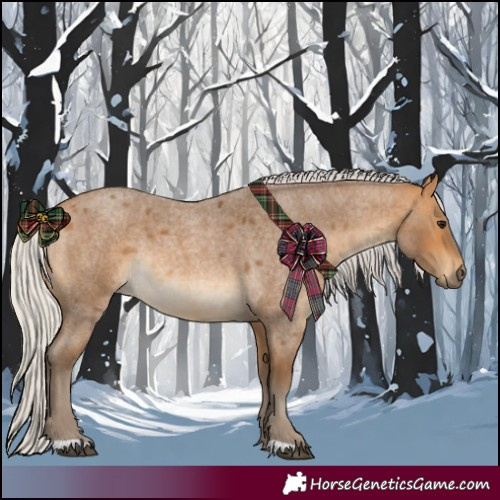 Horse Color:Silver Buckskin Roan Rabicano 
