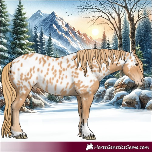 Horse Color:Chestnut Appaloosa 