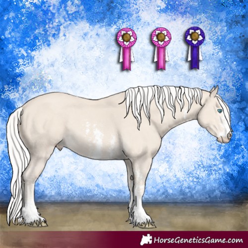 Horse Color:Silver Smoky Creme Sabino 