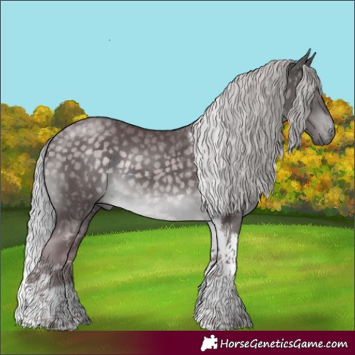 Horse Color:Platinum Chocolate Silver Buckskin Tobiano Rabicano 