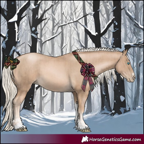 Horse Color:Chocolate Palomino Pearl Tobiano Frame and Chocolate Palomino Pearl Tobiano Frame