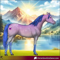 Horse Color:Watercolor Bay Dun 