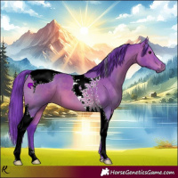 Horse Color:Watercolor Bay Tobiano 