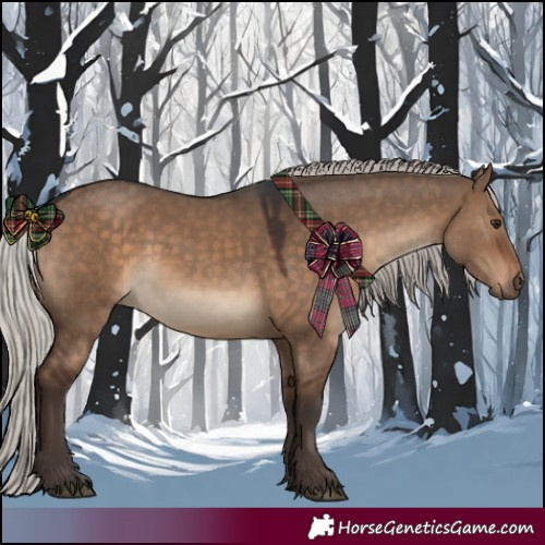 Horse Color:White Spotted Silver Brown Dun 
