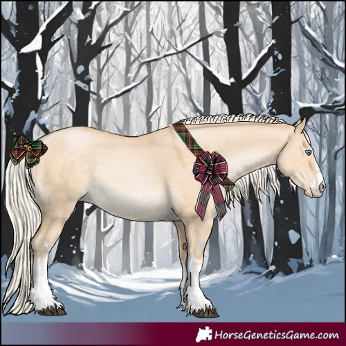 Horse Color:White Spotted Silver Buckskin Snowdrop Dun 