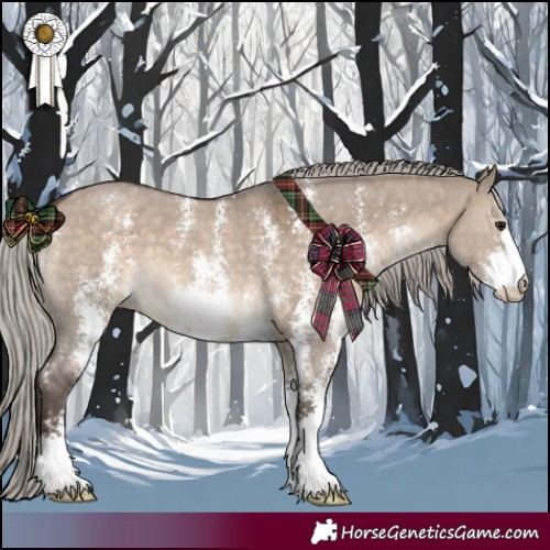Horse Color:Silver Brown Dun Sabino 
