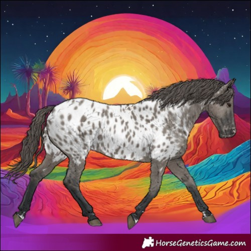 Horse Color:Grullo Appaloosa 