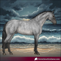 Horse Color:Blue Roan Mushroom 