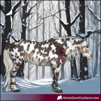 Horse Color:Silver Smoky Black Near Leopard 