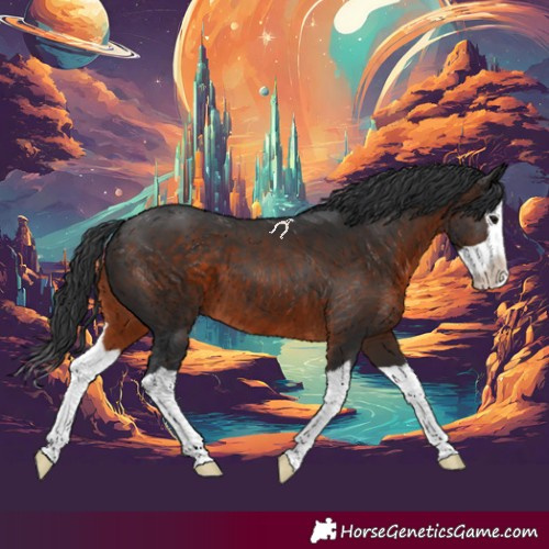 Horse Color:Brown Splash 