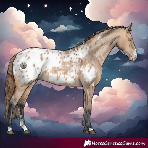Horse Color:Bay Dun Sabino Blanket 